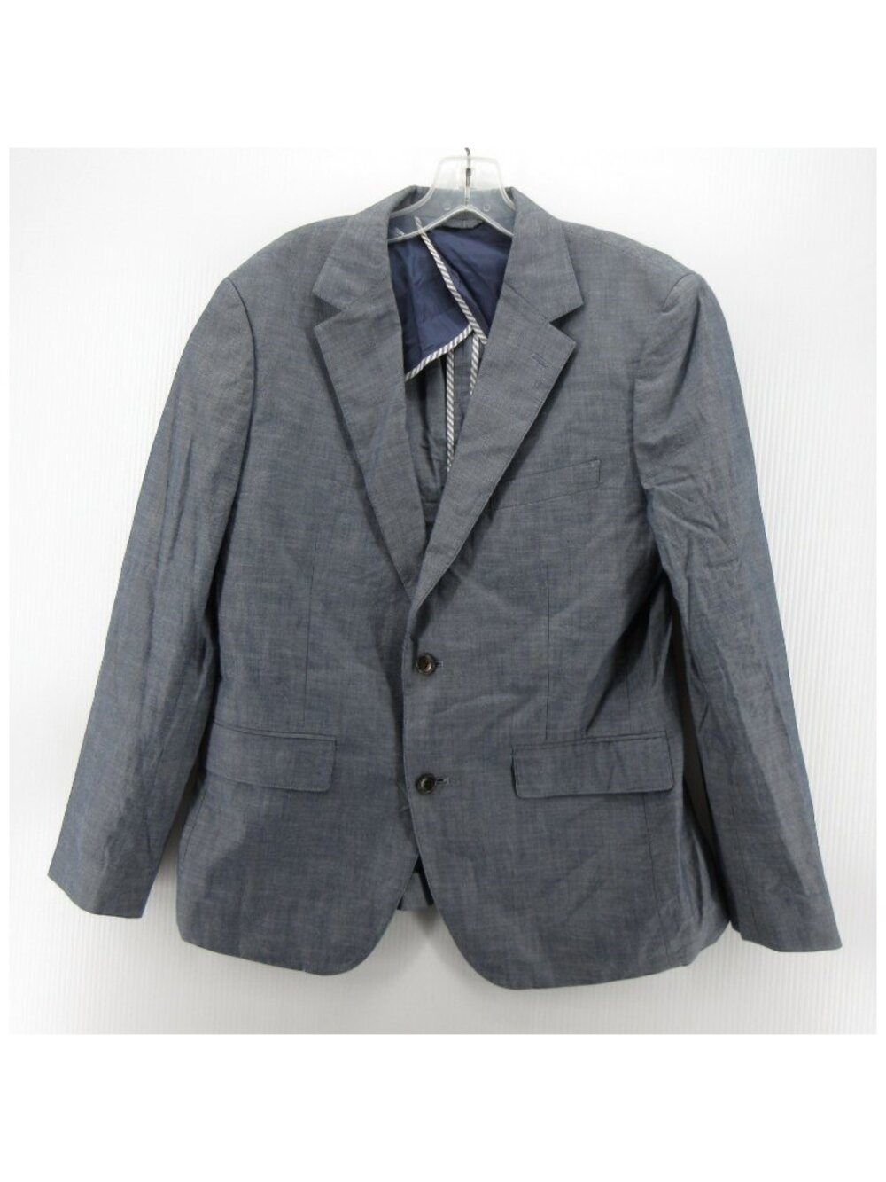 Bonobos Sport Coat 40 S Blazer Chambray Slim Fit Jacket Unstructured